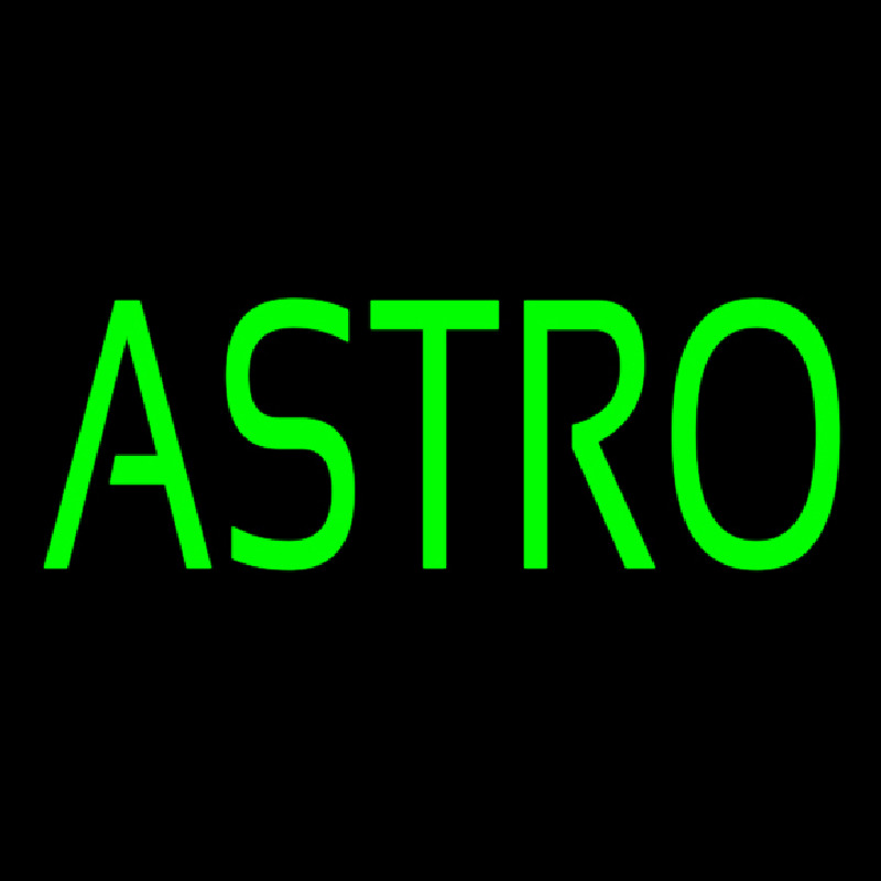 Green Astro Leuchtreklame