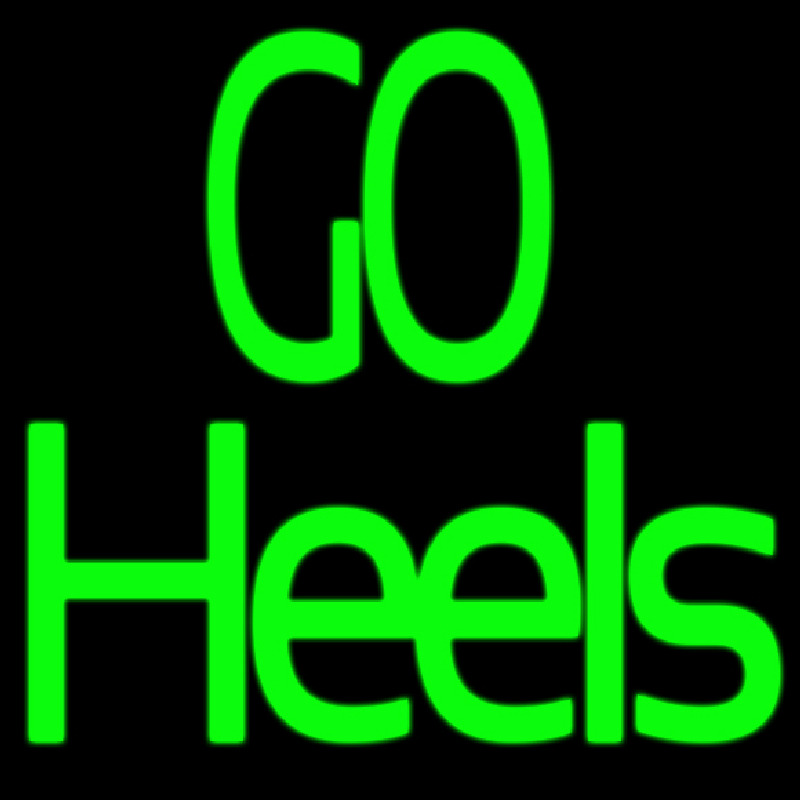 Green Go Heels Leuchtreklame