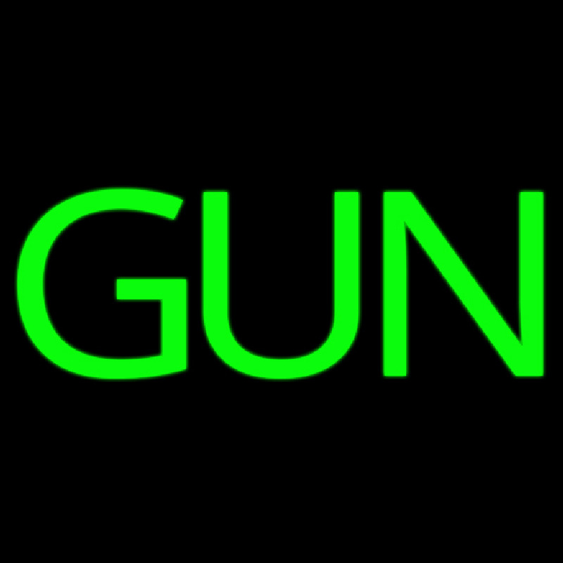 Green Gun Leuchtreklame