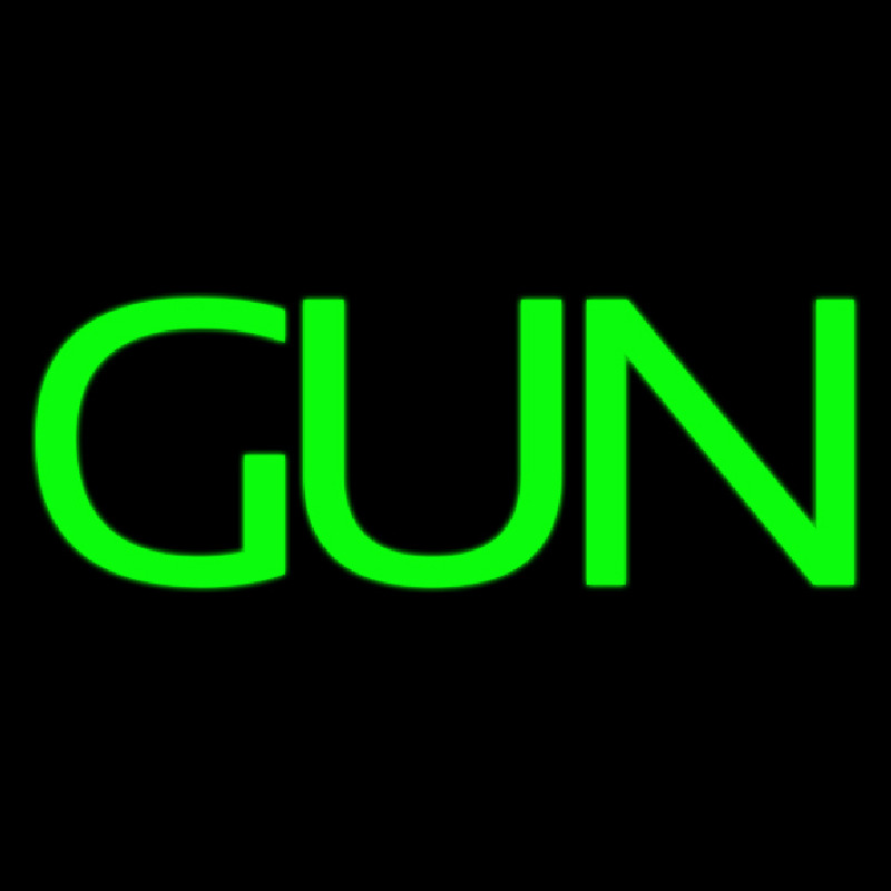 Green Gun Leuchtreklame