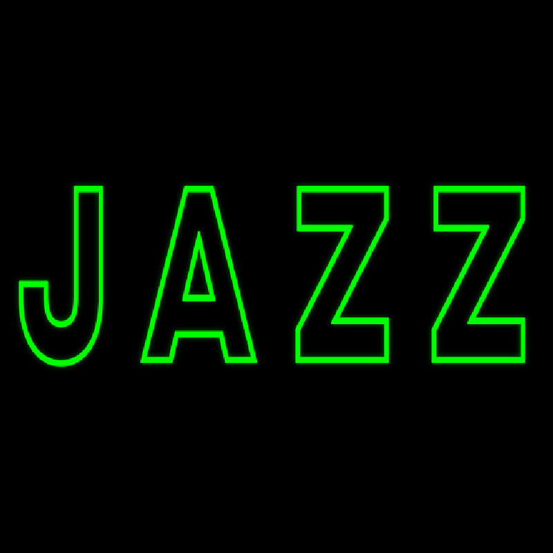 Green Jazz Block Leuchtreklame