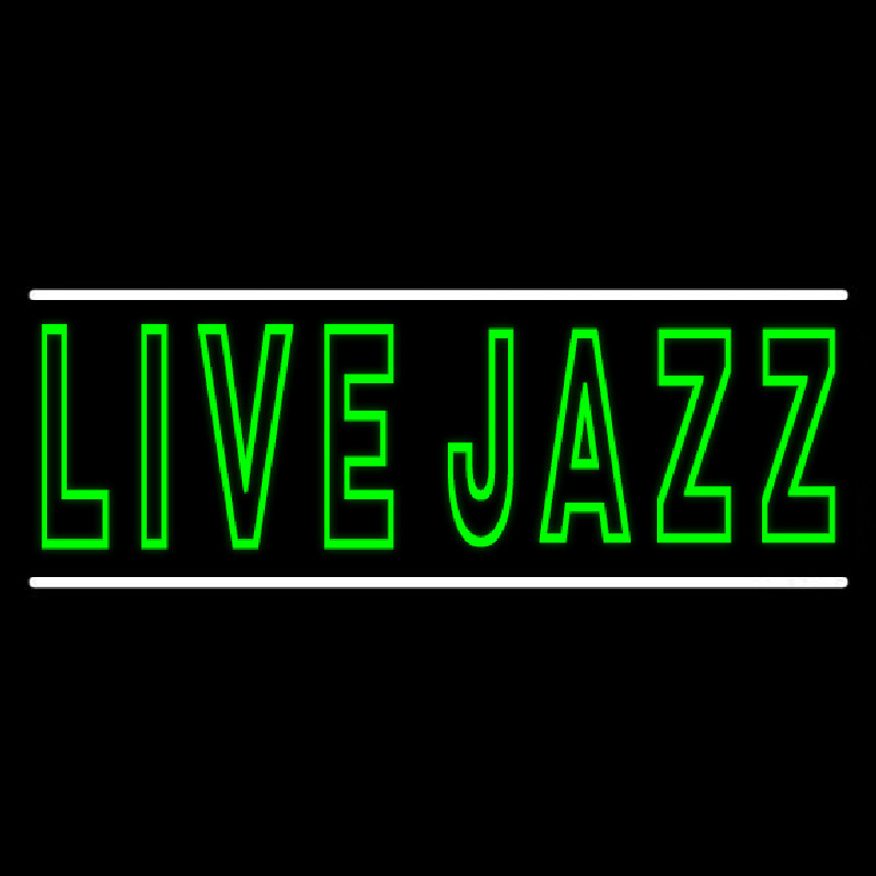 Green Live Jazz 2 Leuchtreklame