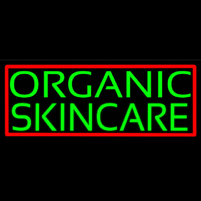Green Organic Skincare Leuchtreklame