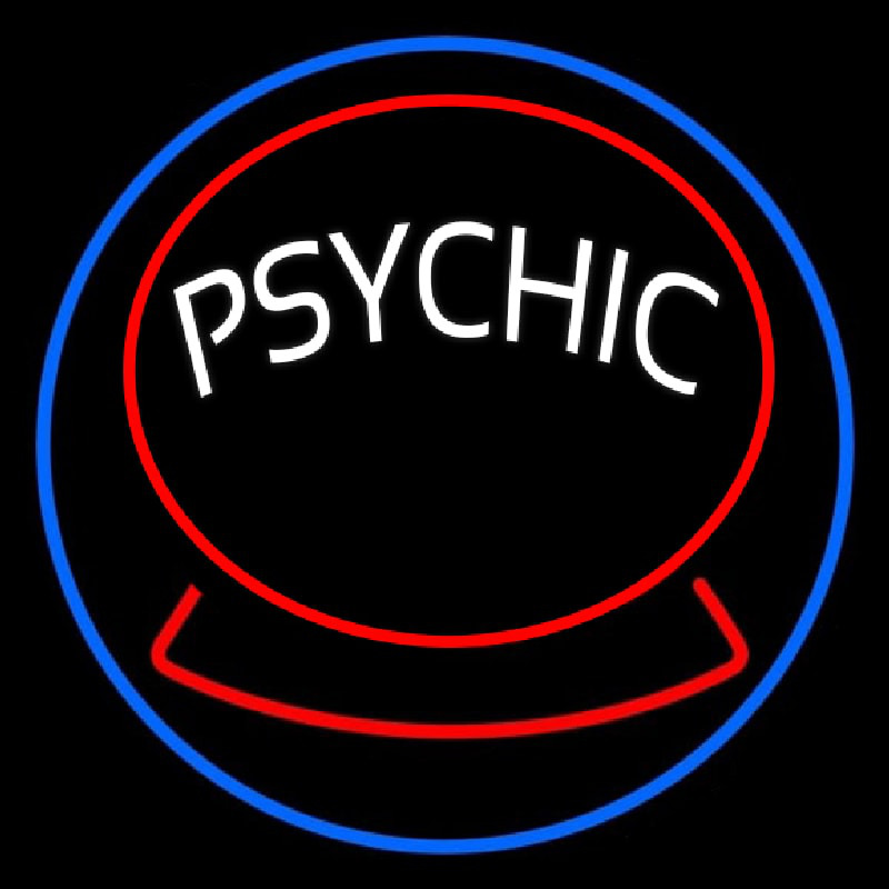 Green Psychic Logo Leuchtreklame