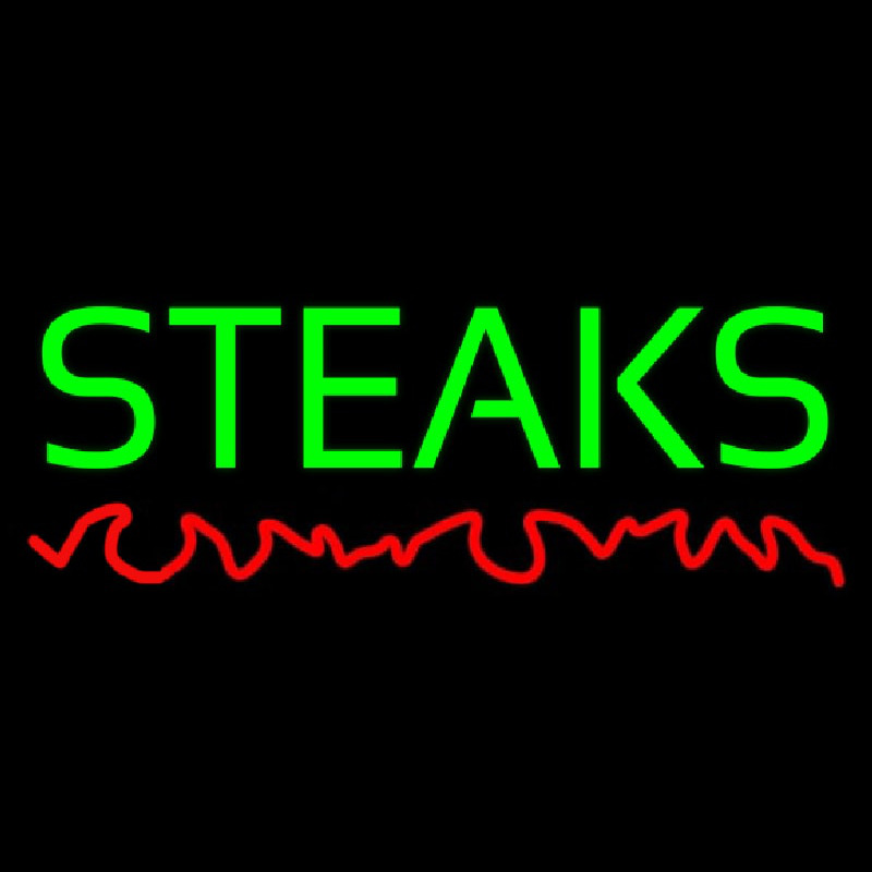 Green Steaks Leuchtreklame