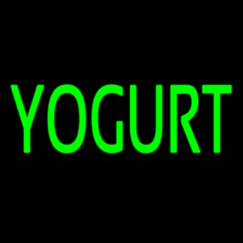 Green Yogurt Leuchtreklame