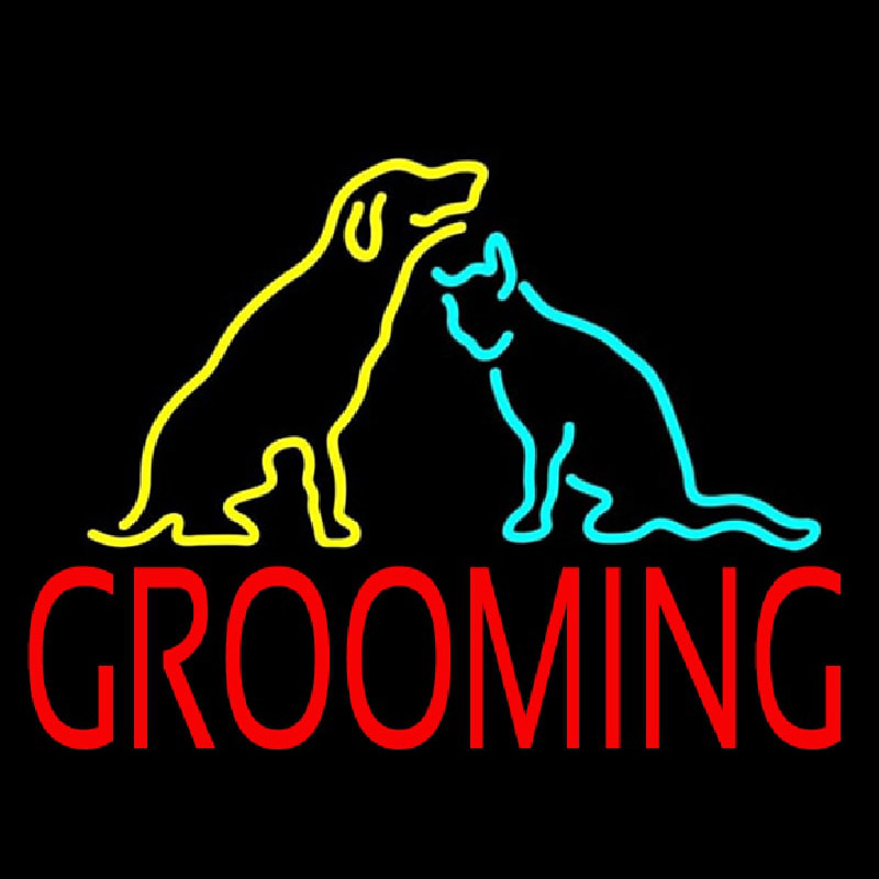 Grooming Logo 1 Leuchtreklame