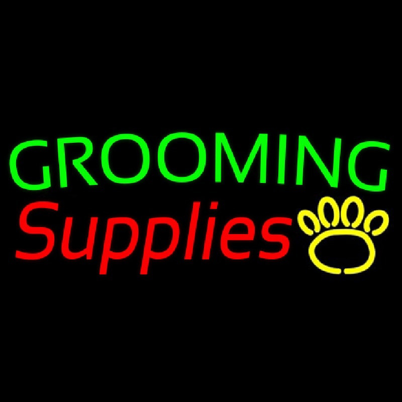 Grooming Supplies Leuchtreklame