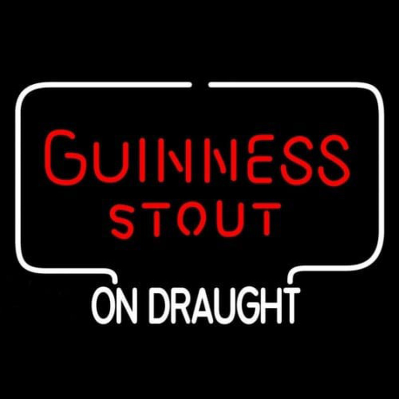 Guinness Stout ON DRAUGHT Leuchtreklame