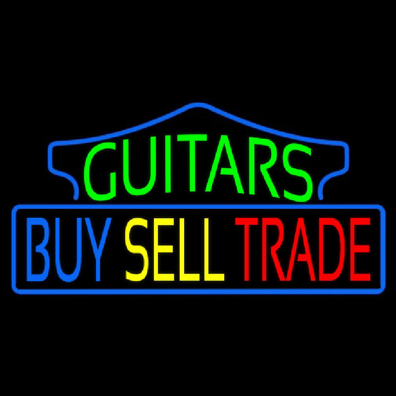 Guitars Buy Sell Trade 1 Leuchtreklame