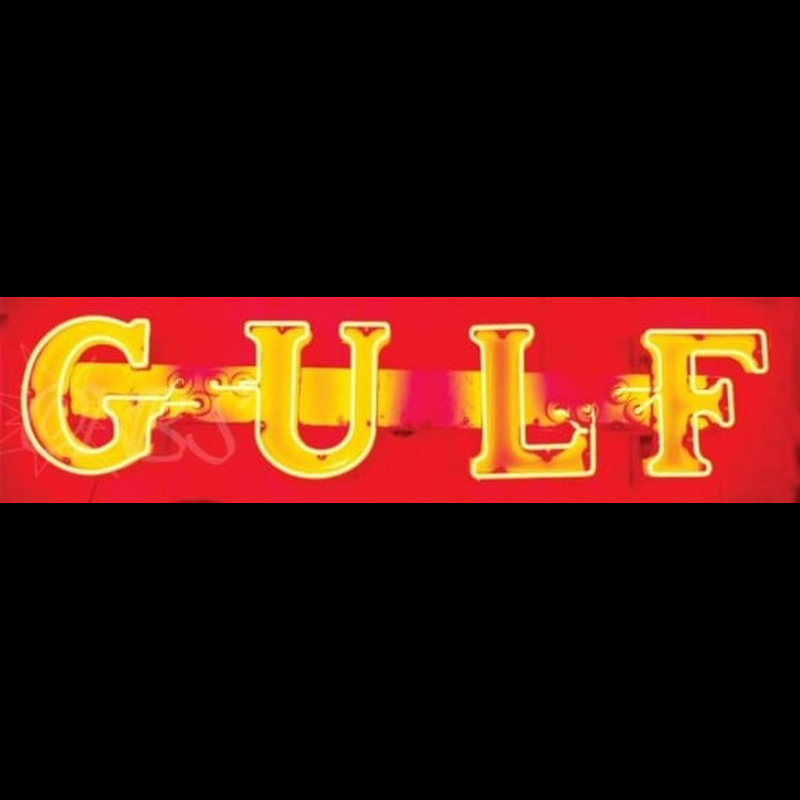 Gulf Gasoline Leuchtreklame