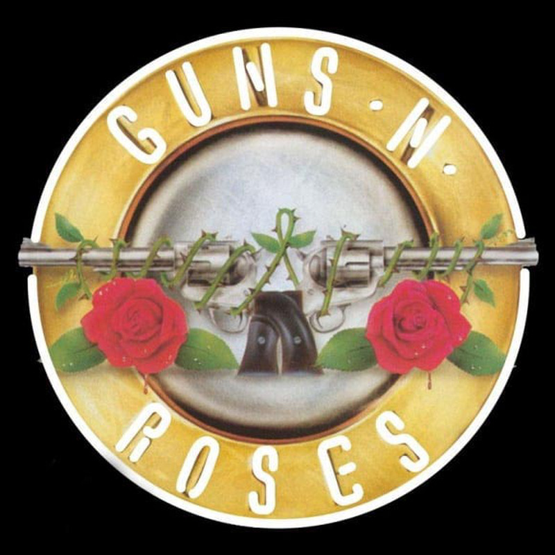 Guns N Roses Ever Time Rock Band Leuchtreklame