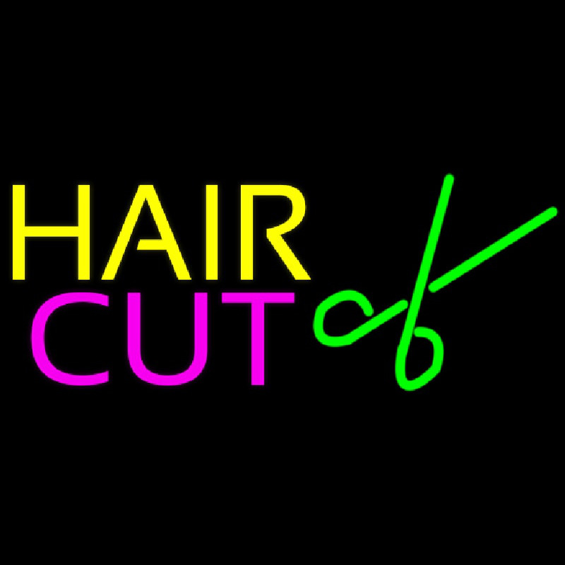 Hair Cut Logo Leuchtreklame