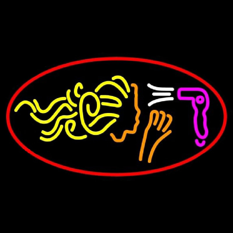 Hair Dryer Logo Leuchtreklame