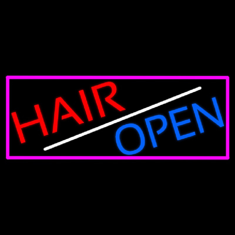 Hair Open Leuchtreklame