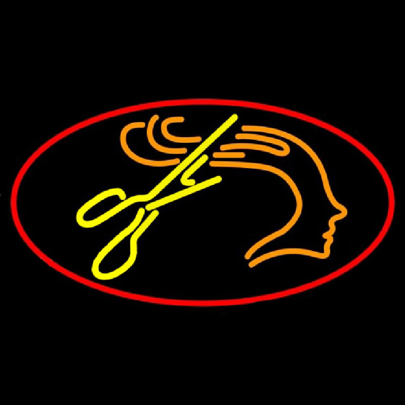 Haircut Logo Leuchtreklame