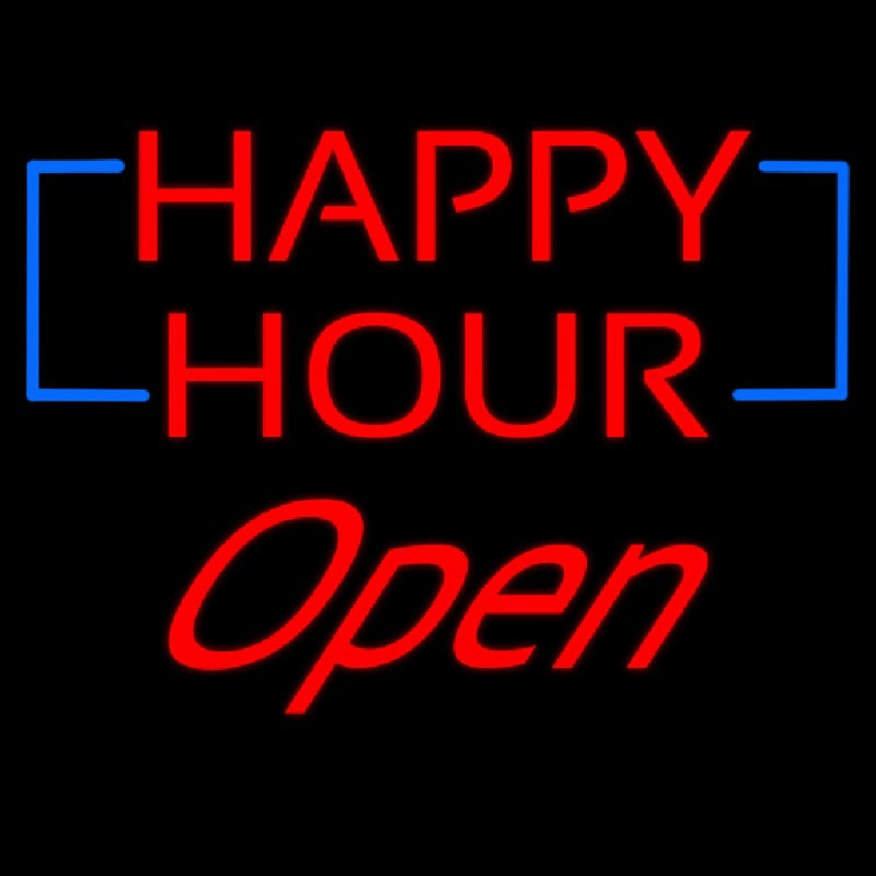 Happy Hour Open Leuchtreklame