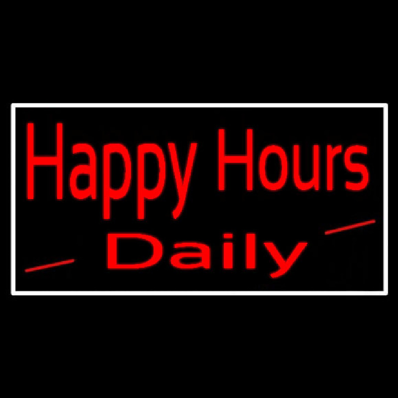 Happy Hours Daily Leuchtreklame
