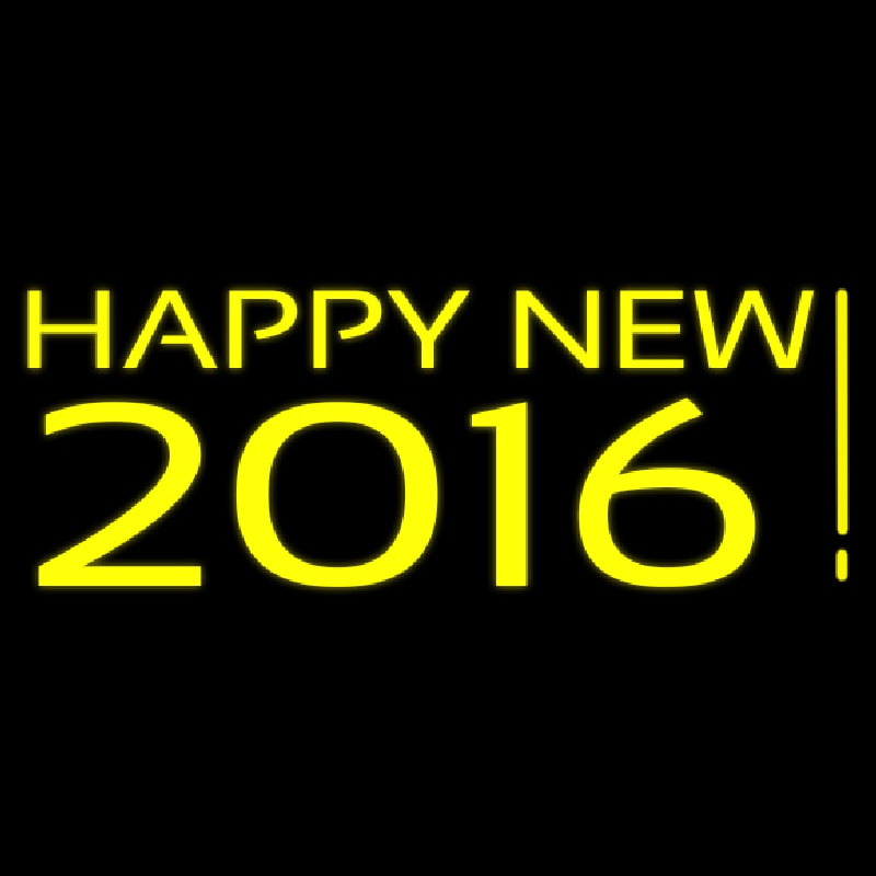 Happy New Year 2016 Leuchtreklame