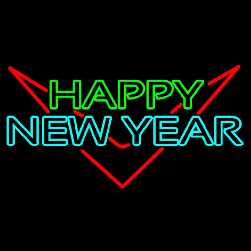 Happy New Year Logo 1 Leuchtreklame