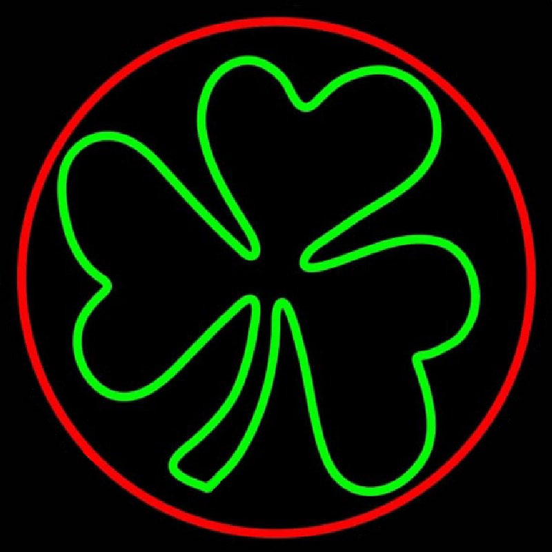 Happy St Patricks Day Shamrock Leuchtreklame