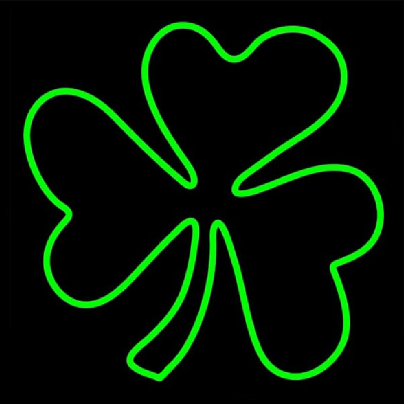 Happy St Patricks Day Shamrock Leuchtreklame