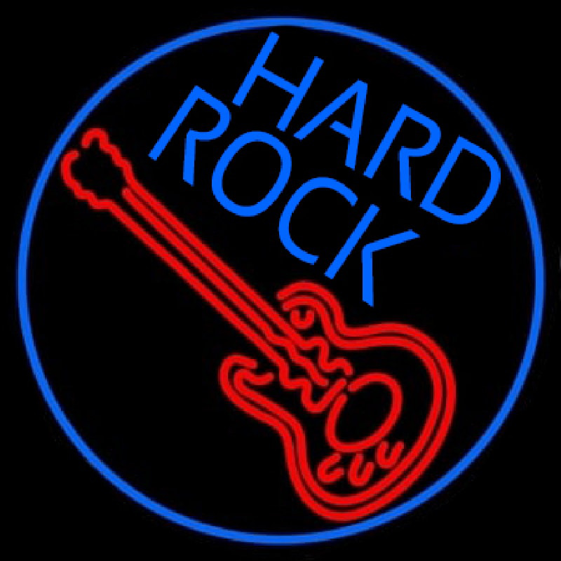 Hard Rock Guitar  Leuchtreklame