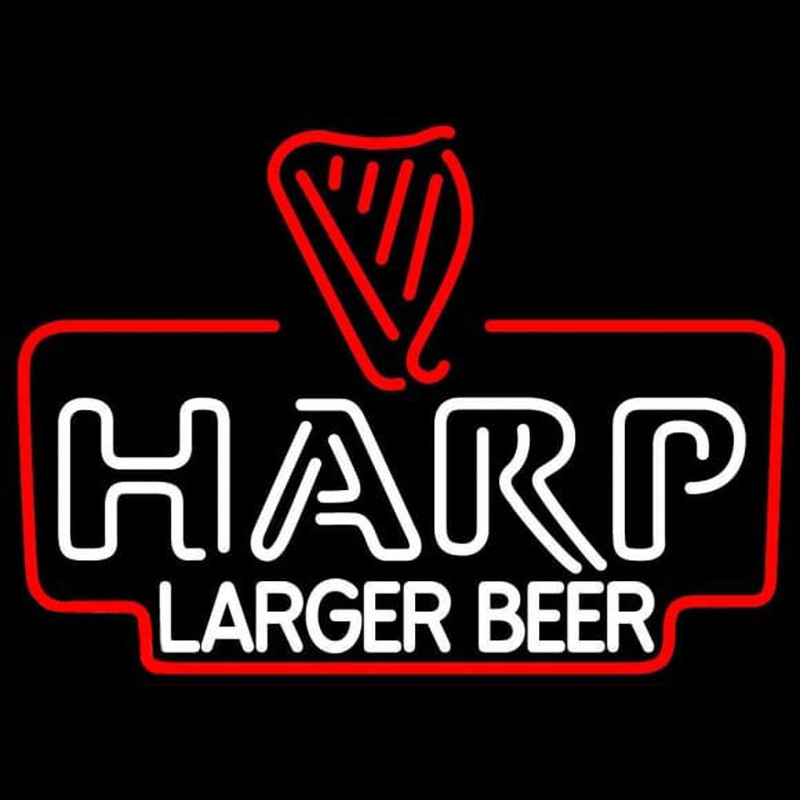 Harp Lager Leuchtreklame