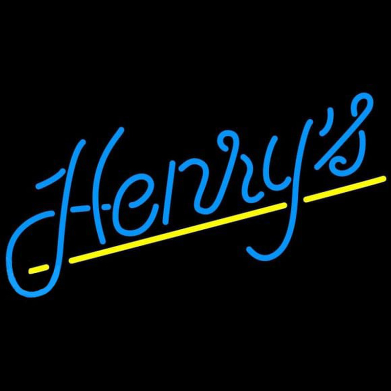 Henrys Dark Beer Sign Leuchtreklame