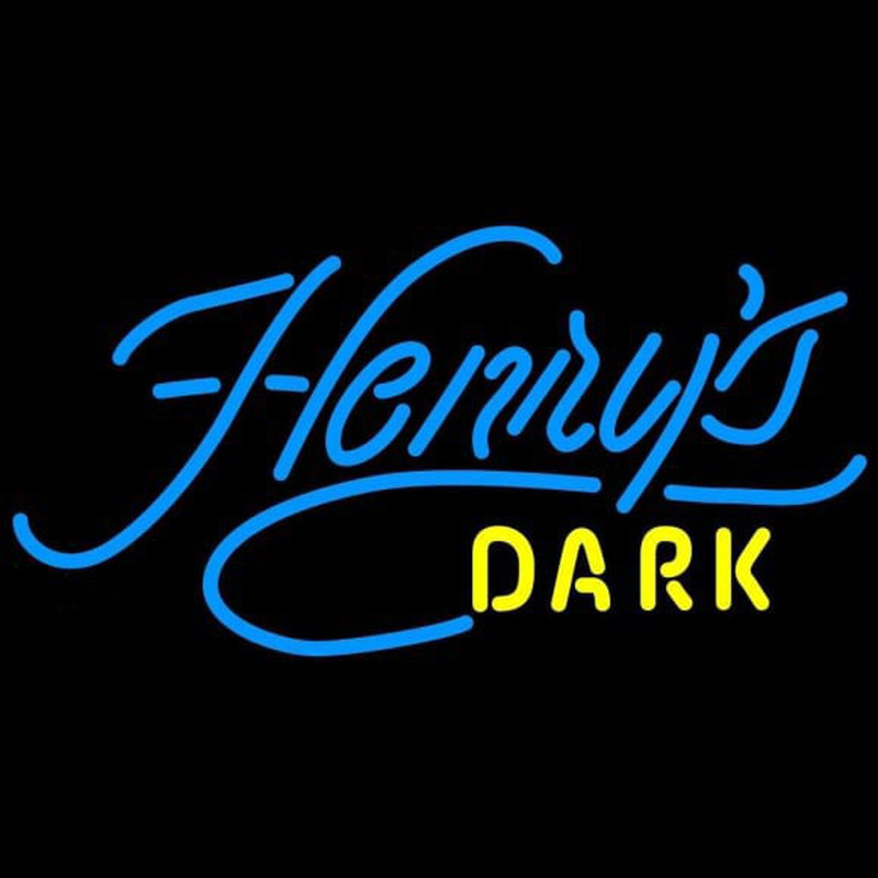 Henrys Dark Beer Sign Leuchtreklame