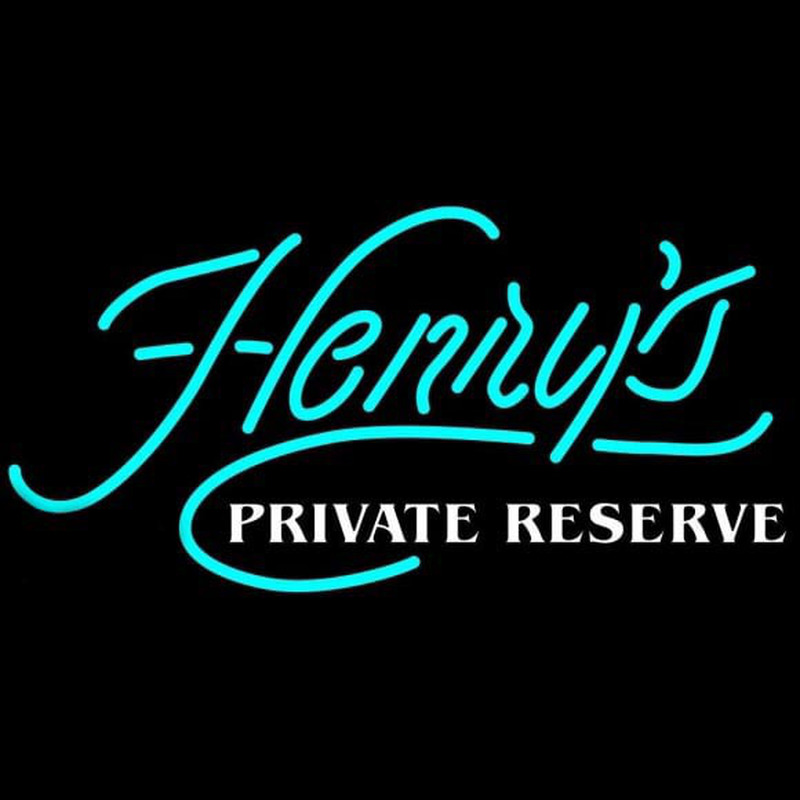 Henrys Private Reserve Beer Sign Leuchtreklame