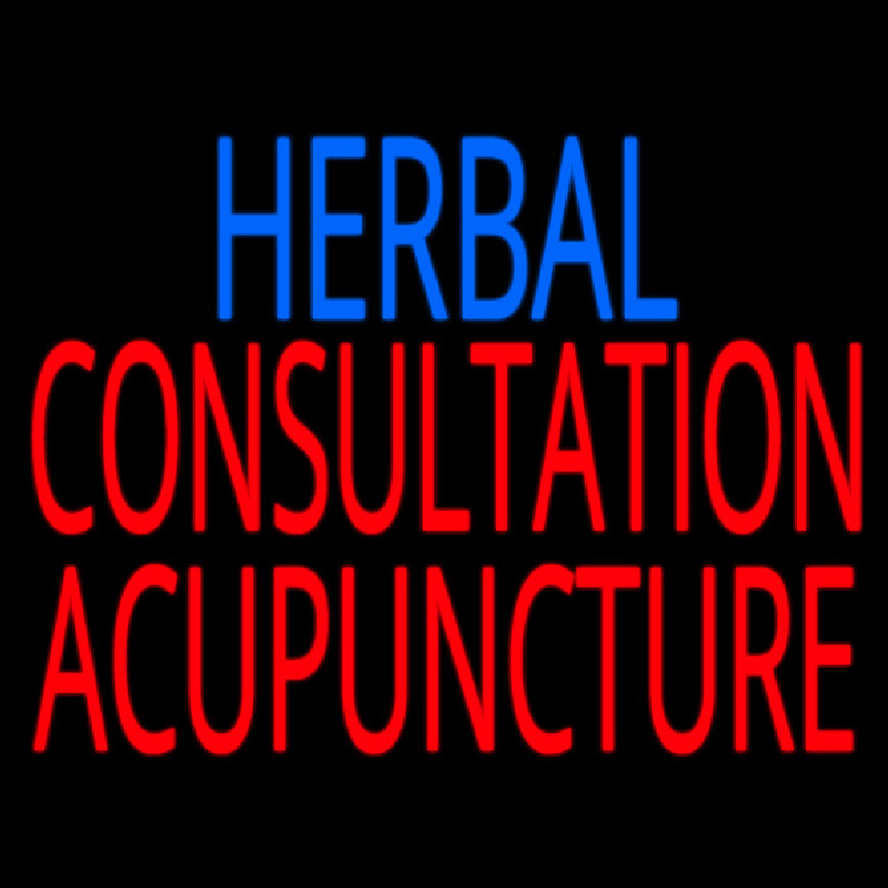 Herbal Consultation Acupuncture Leuchtreklame