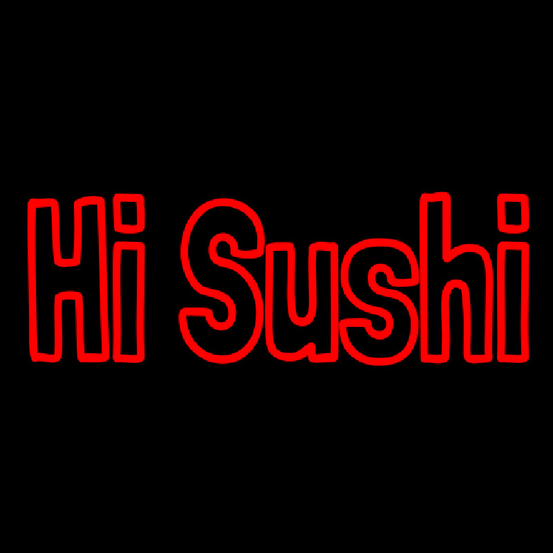 Hi Sushi Leuchtreklame