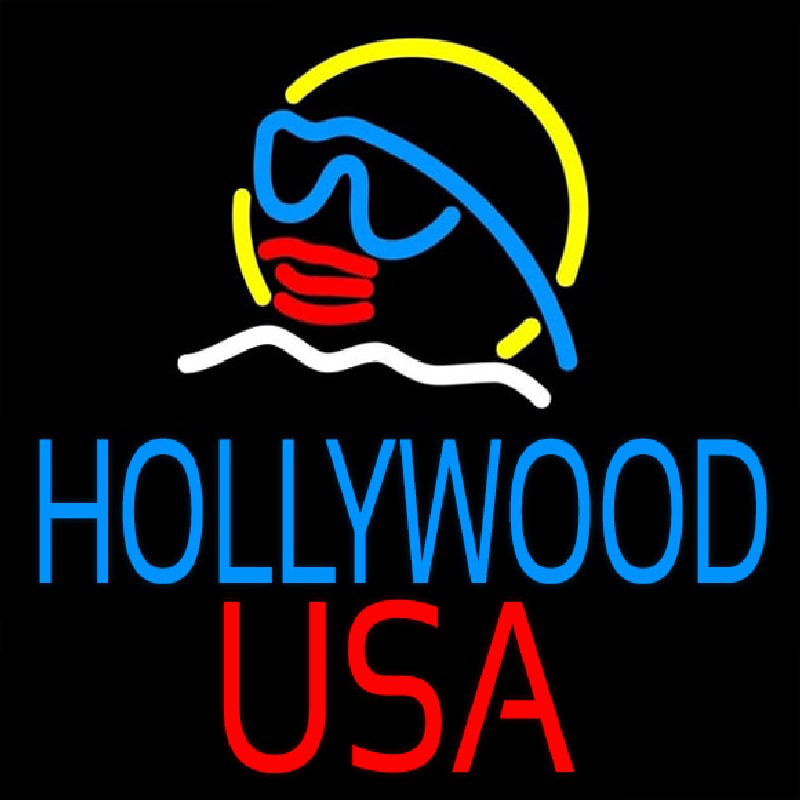 Hollywood Usa Leuchtreklame