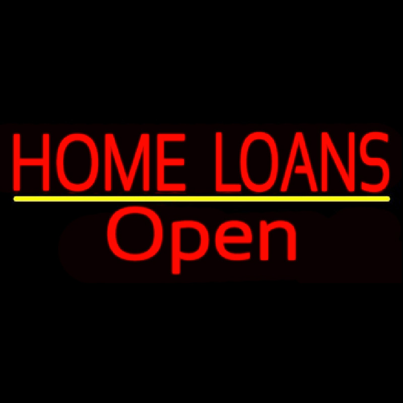 Home Loans Open Leuchtreklame