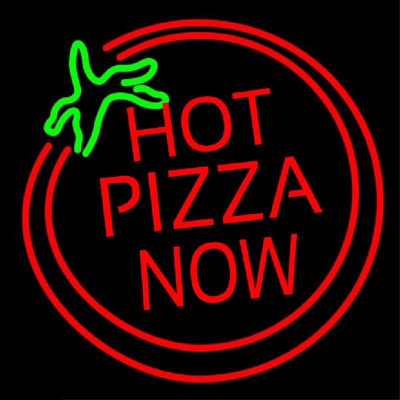 Hot Pizza Now Leuchtreklame