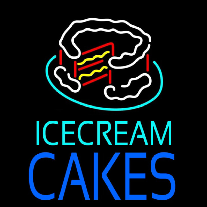 Ice Cream Cakes In Leuchtreklame