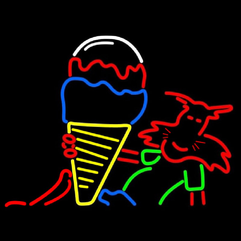 Ice Cream Logo Leuchtreklame