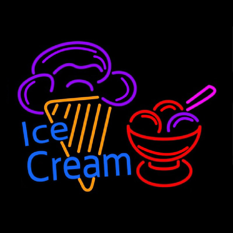 Ice Cream Logo Leuchtreklame