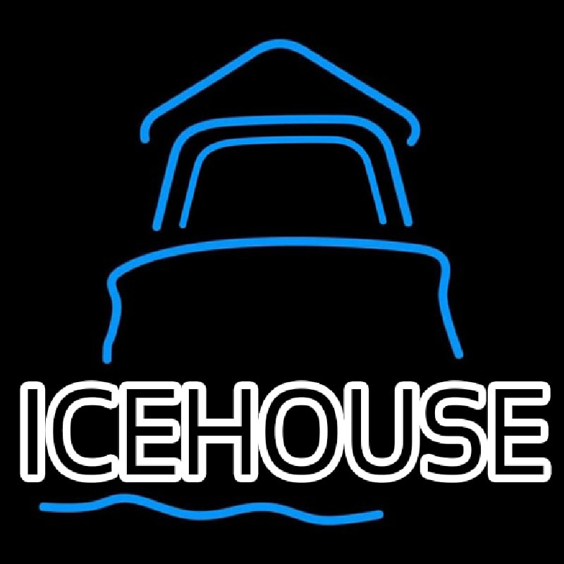 Ice House Day Light House Beer Sign Leuchtreklame