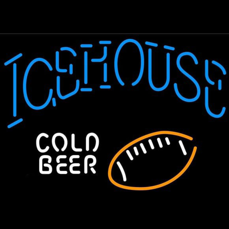 Icehouse Football Cold Beer Sign Leuchtreklame