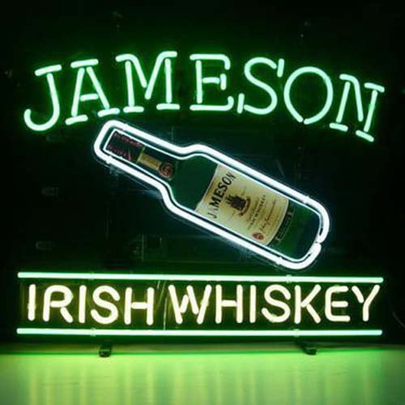 Jameson Irish Whiskey Bier Bar Offen Leuchtreklame
