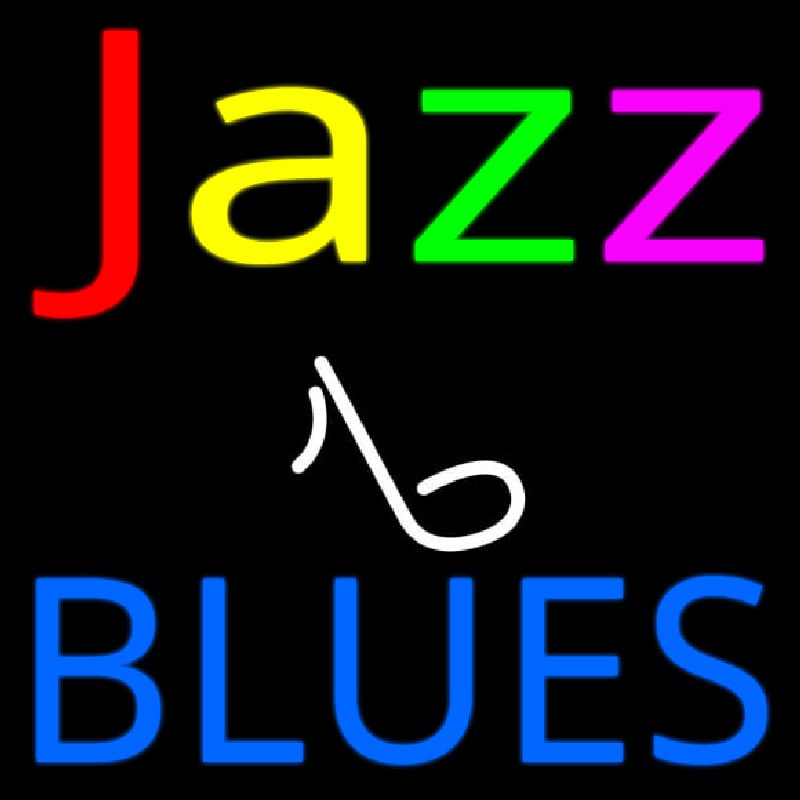 Jazz Music Note Blues Leuchtreklame