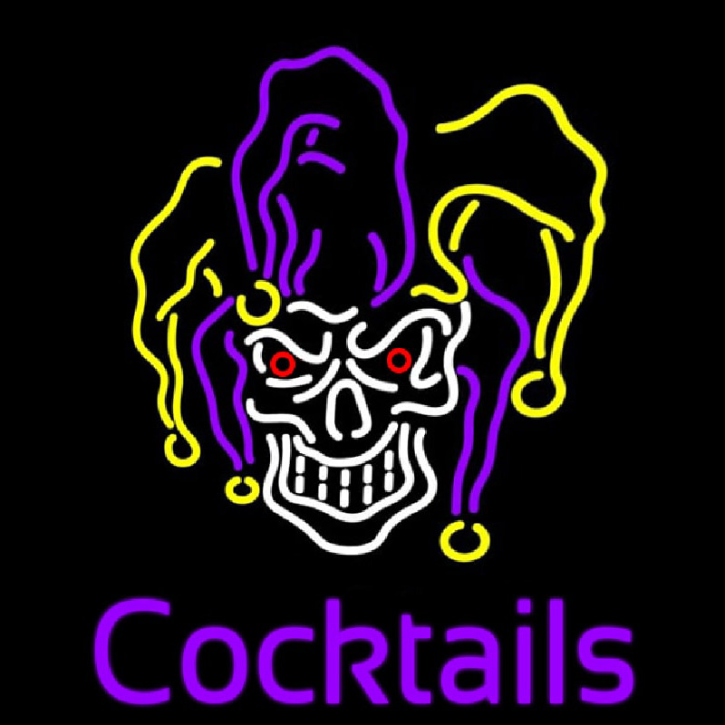 Jester Cocktails Leuchtreklame