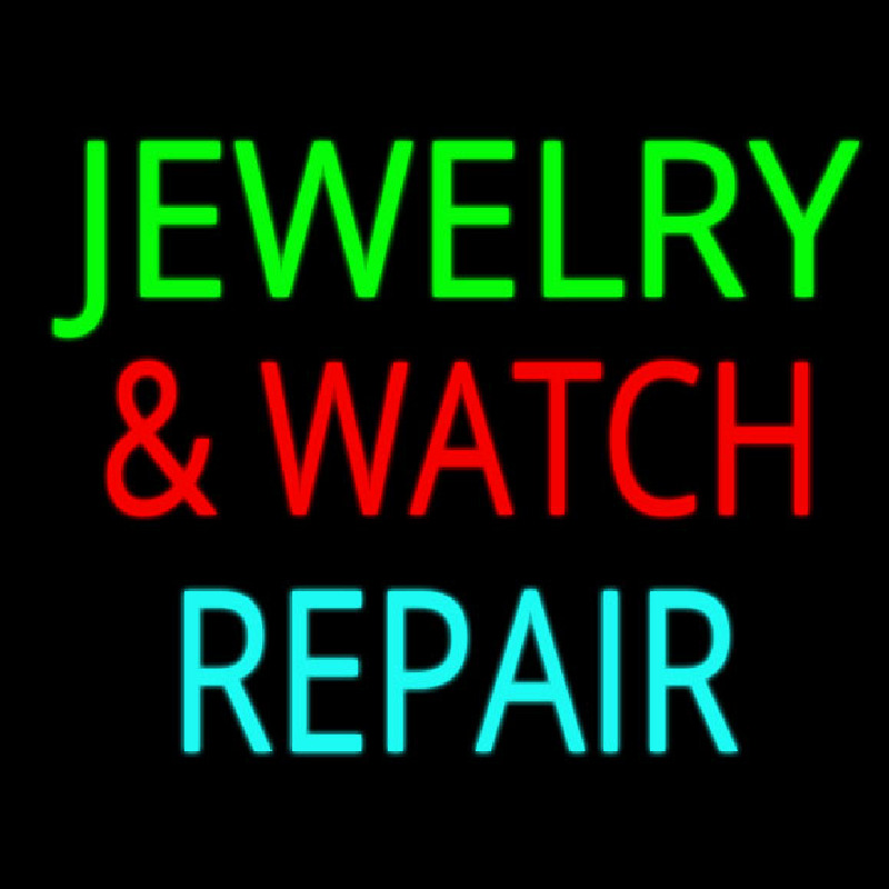Jewelry And Watch Repair Block Leuchtreklame