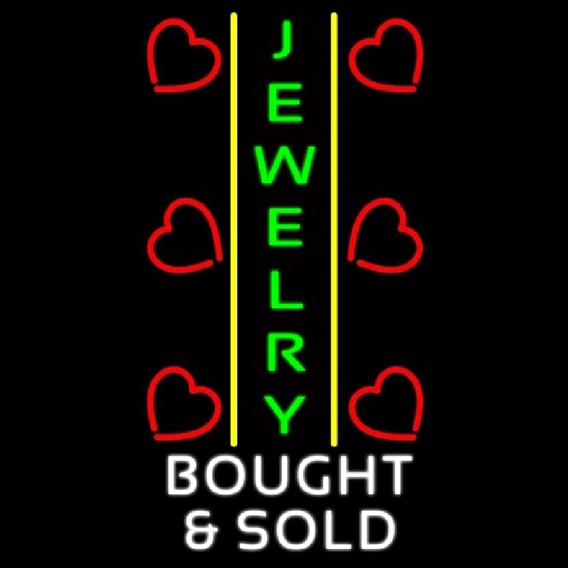 Jewelry Bought And Sold Leuchtreklame