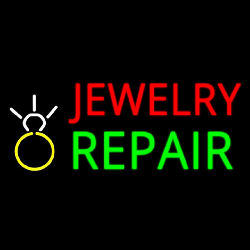 Jewelry Repair Logo Block Leuchtreklame