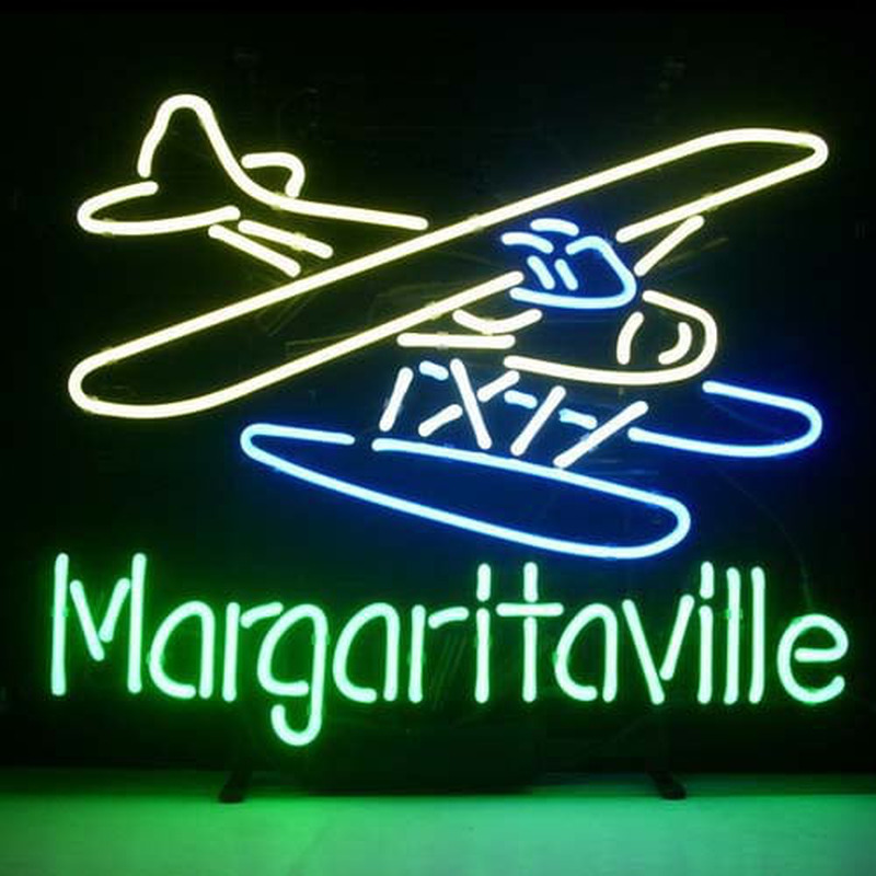 Jimmy Buffett Margaritaville Airplane Bier Bar Offen Leuchtreklame
