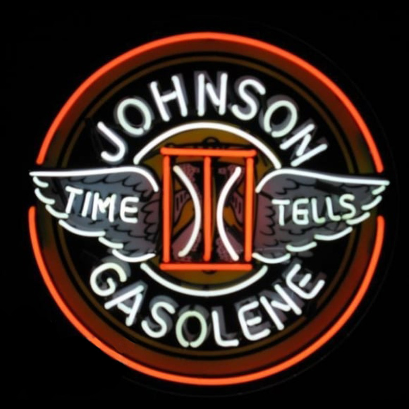 Johnson Gasoline Leuchtreklame