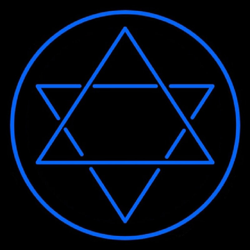 Judaism Star Of David Leuchtreklame